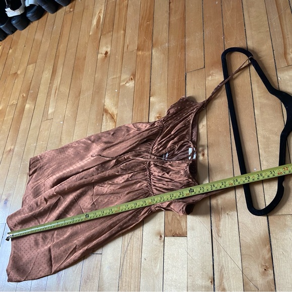 Aritzia Wilfred Minnie polka dots rust mini dress - Picture 9 of 11